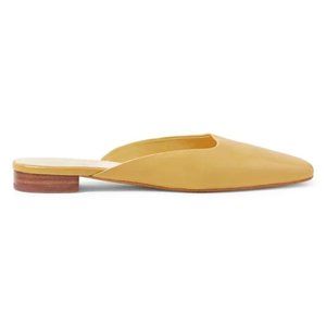 NIB Loeffler Randall Zosia Square-Toe Leather Mules 7.5
